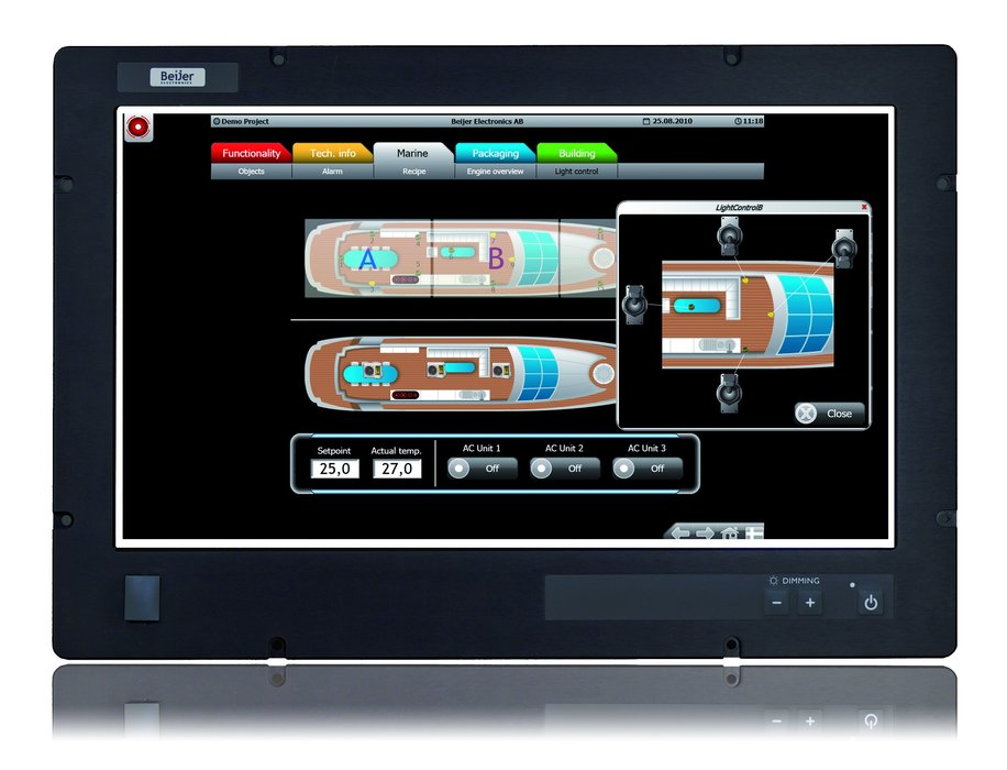 베이저 일렉트로닉스(Beijer Electronics), 해양 애플리케이션에 완벽하게 부합하는 대화면 모니터 및 산업용 PC 출시